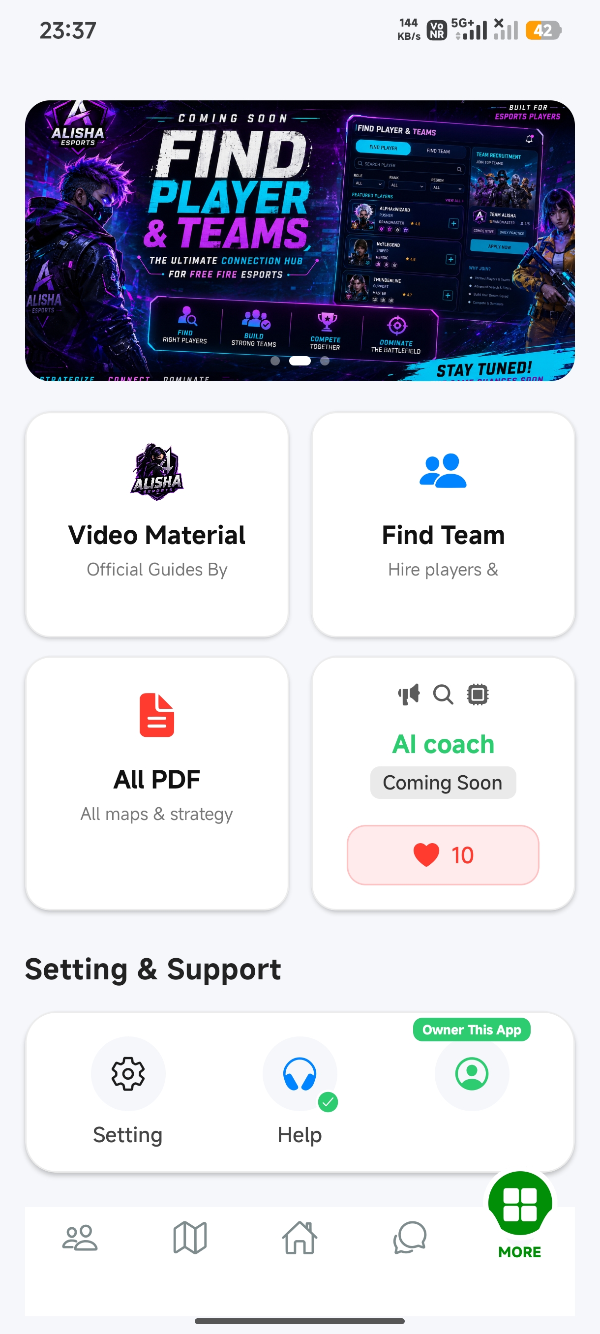 Alisha eSports App Screenshot 3